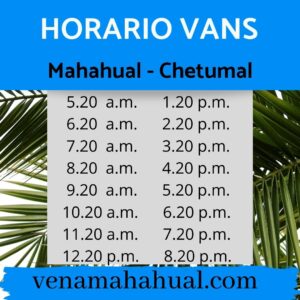 Vans Mahahual - Chetumal